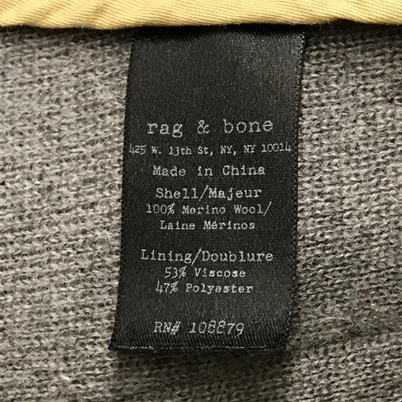 Rag & Bone Knit Blazer with Black Trim - Picture 2 of 2